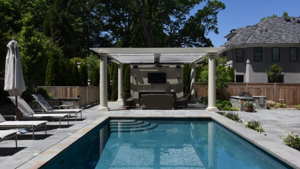 Dahut Residence Pool and Flagstone Patio