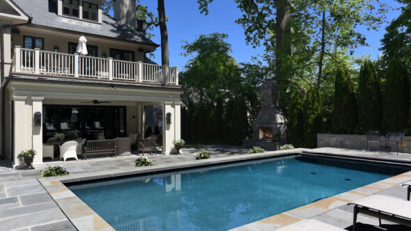 Dahut Residence Pool and Flagstone Patio