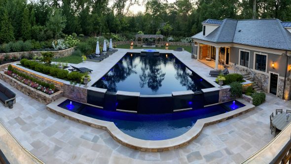 Fernwood Custom Pool & Stone Patio