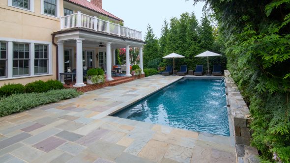 Woodbine Custom Pool and Stone Patio