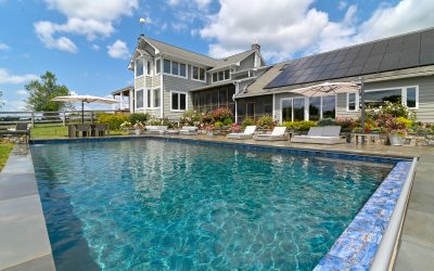 A Lovely Pastoral Setting Pool and Stone Patio